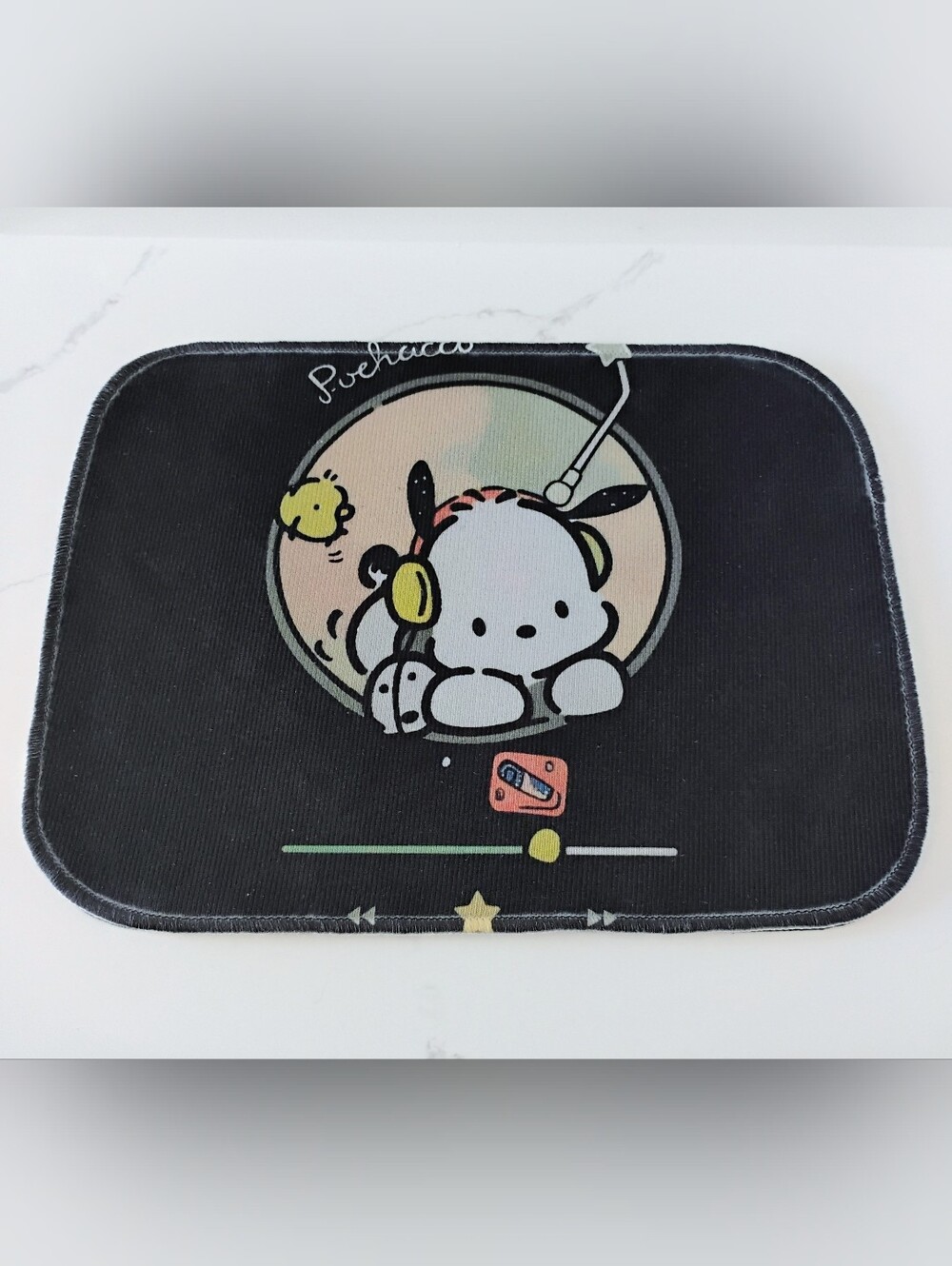 Pochacco Car Floor Mat Set NEW - 2 Front (27"H x 18"W) & 2 Back (13"H x 17"W) - Picture 5 of 9